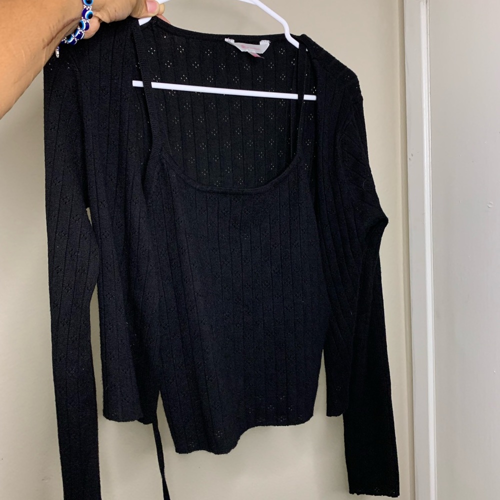 Cropped top with cover up